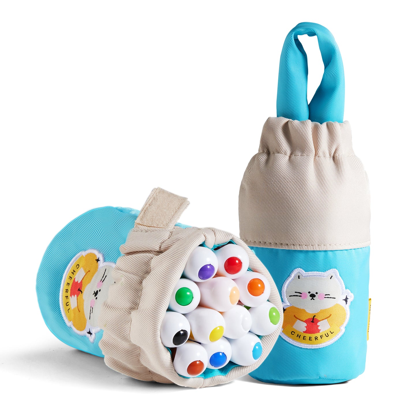 Ultra-Silky Crayon Pen with Two Carry-Around Designs. In 12 or 24 Colours