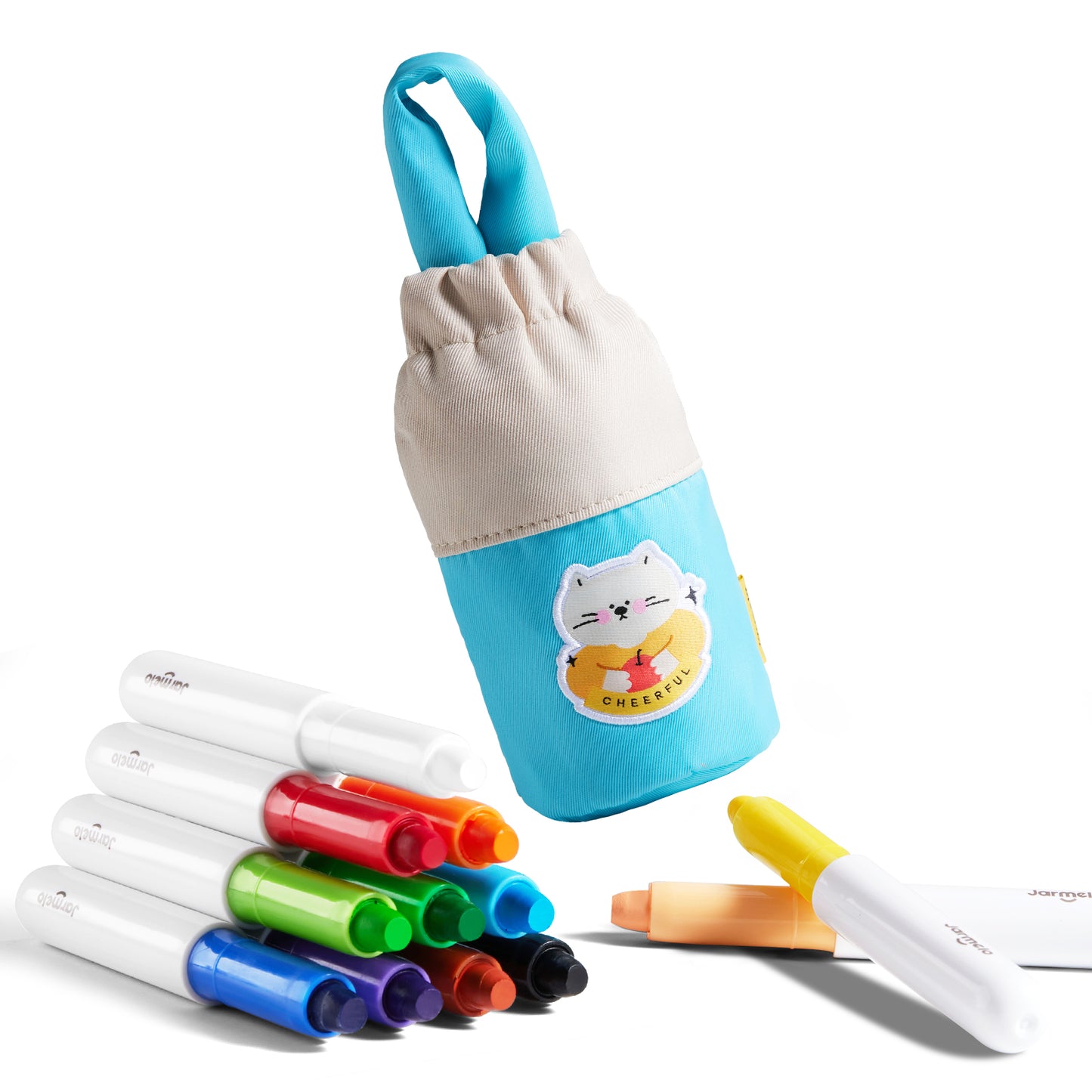 Ultra-Silky Crayon Pen with Two Carry-Around Designs. In 12 or 24 Colours