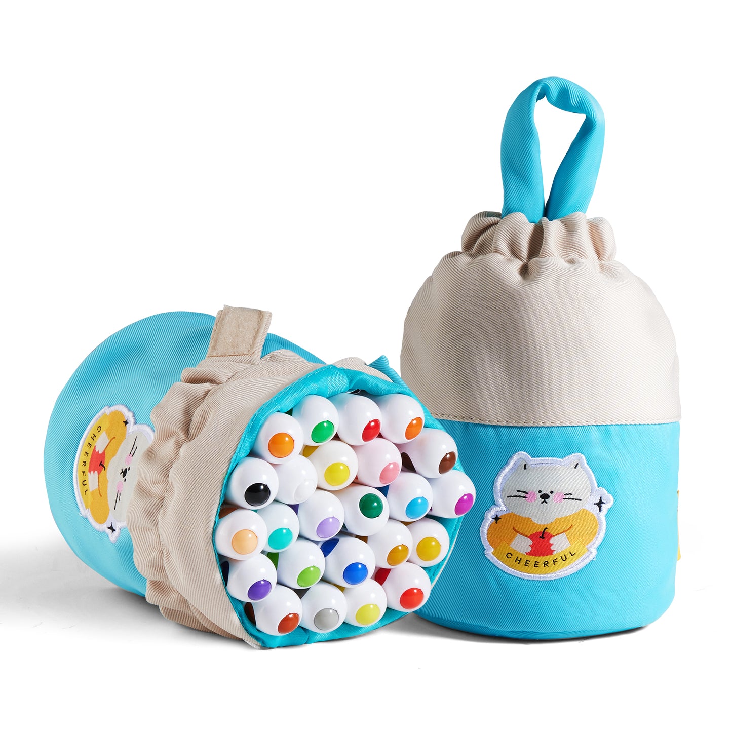Ultra-Silky Crayon Pen with Two Carry-Around Designs. In 12 or 24 Colours