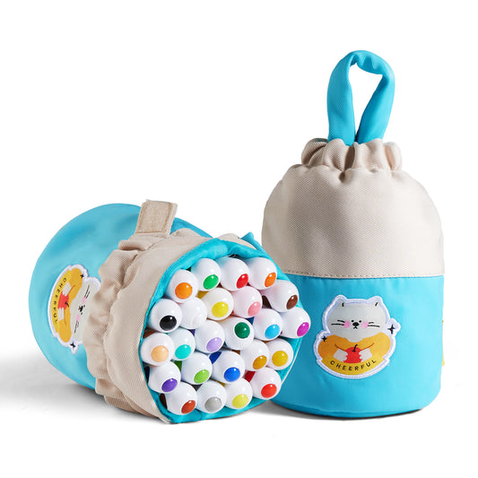 Ultra-Silky Crayon Pen with Two Carry-Around Designs. In 12 or 24 Colours