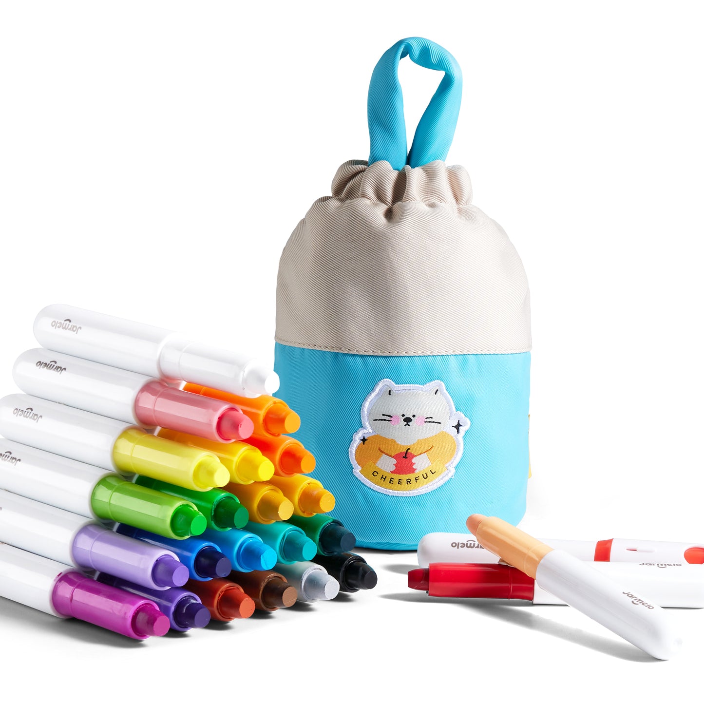 Ultra-Silky Crayon Pen with Two Carry-Around Designs. In 12 or 24 Colours