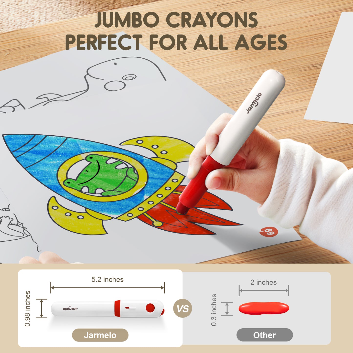 Ultra-Silky Crayon Pen with Two Carry-Around Designs. In 12 or 24 Colours