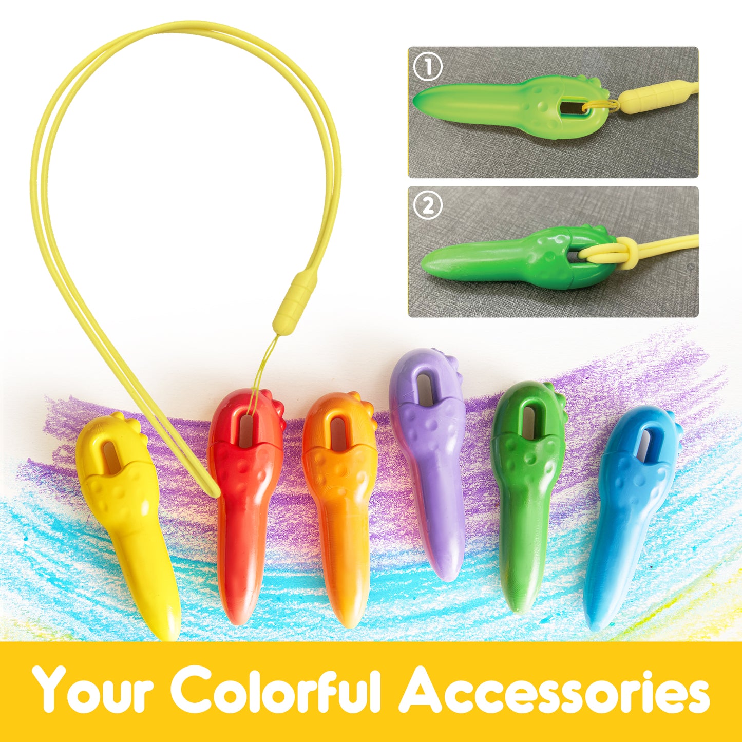 Key Beeswax Crayons Mess-Free and Washable in 12 Colours