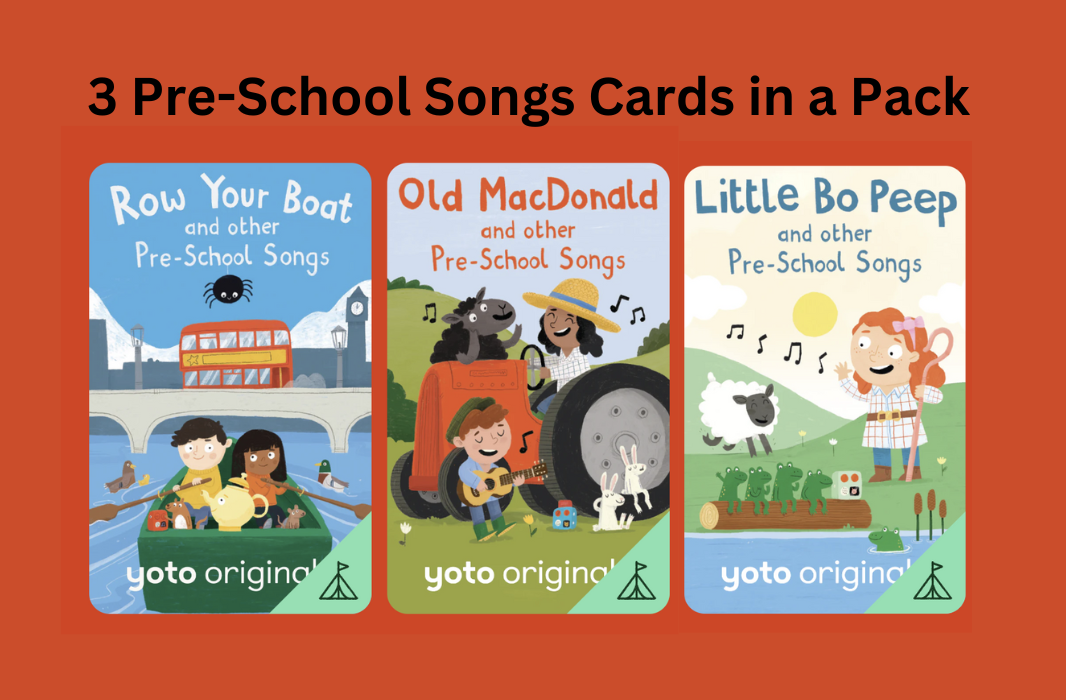Yoto Card Pre-School Songs Pack of 3 Cards