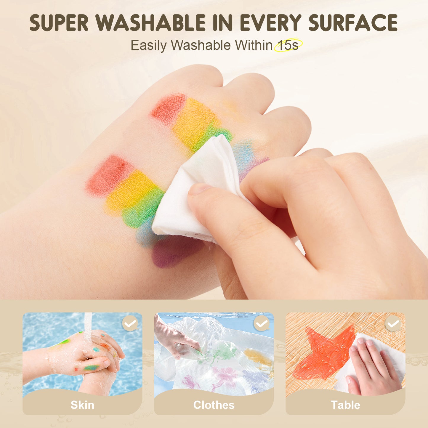 Ultra-Silky Crayon Pen with Two Carry-Around Designs. In 12 or 24 Colours