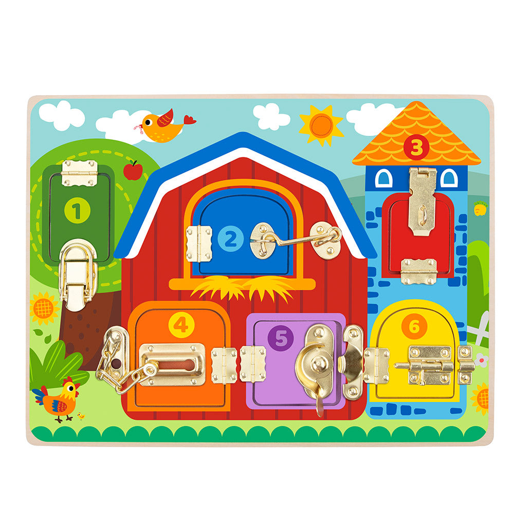 Farm Latches Activity Board