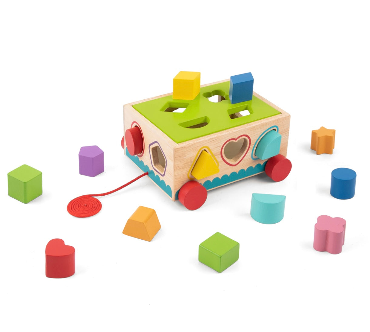 Shape Sorter Pull Along Cart