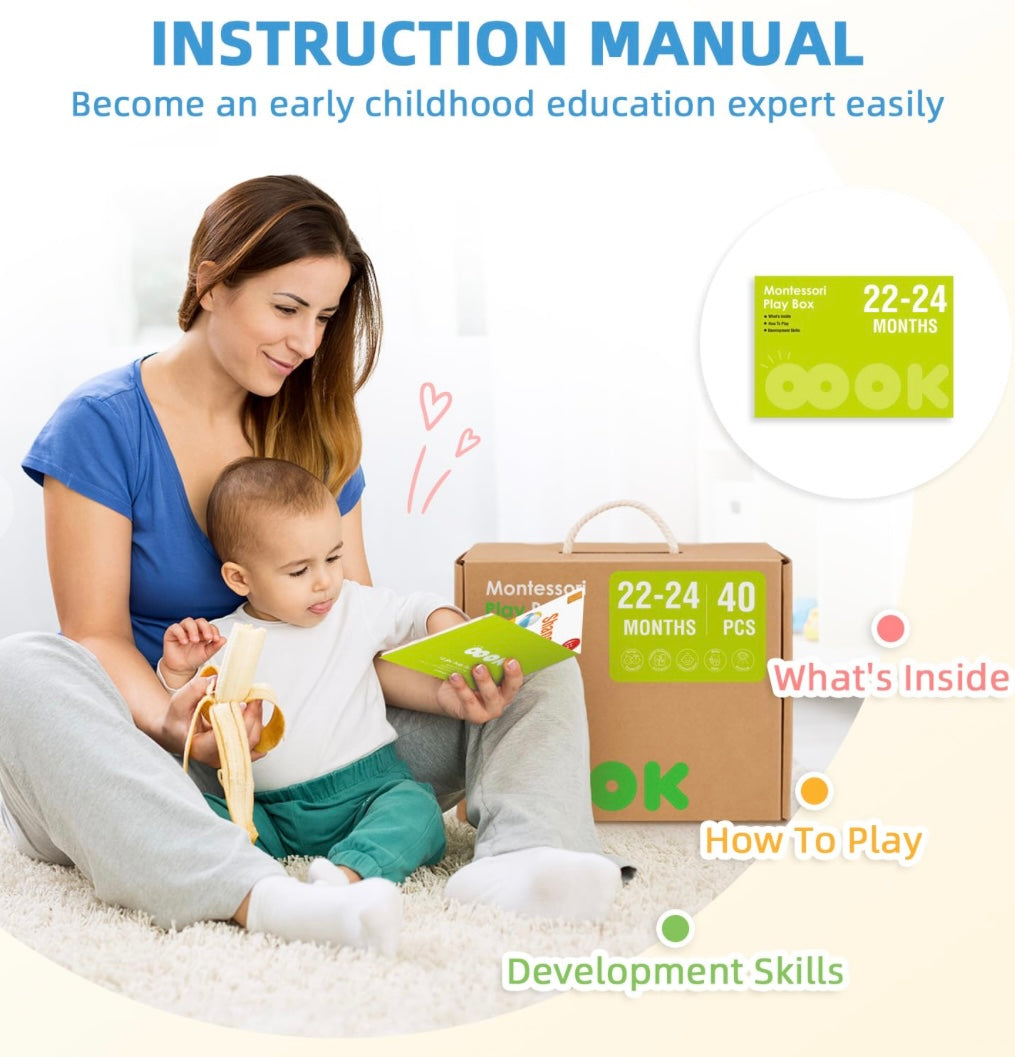 Montessori Play Kit for 22, 23, 24 Months Old