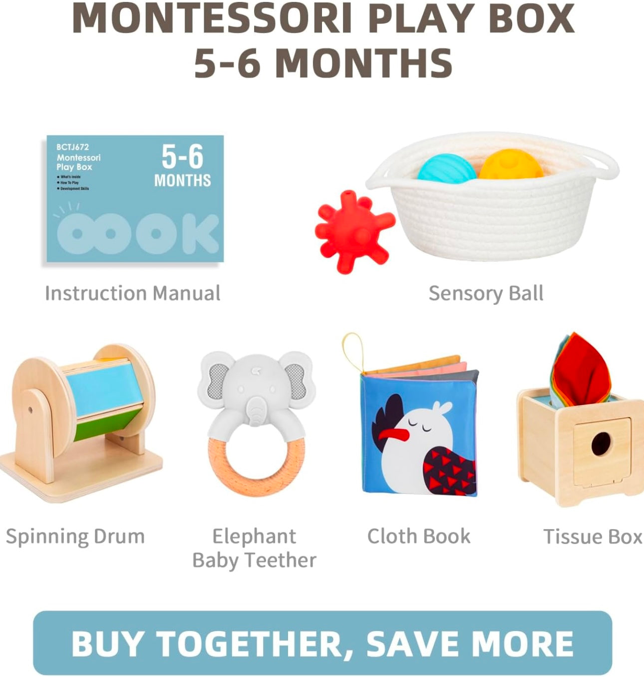 Montessori Play Kit for 5 to 6 Months Old