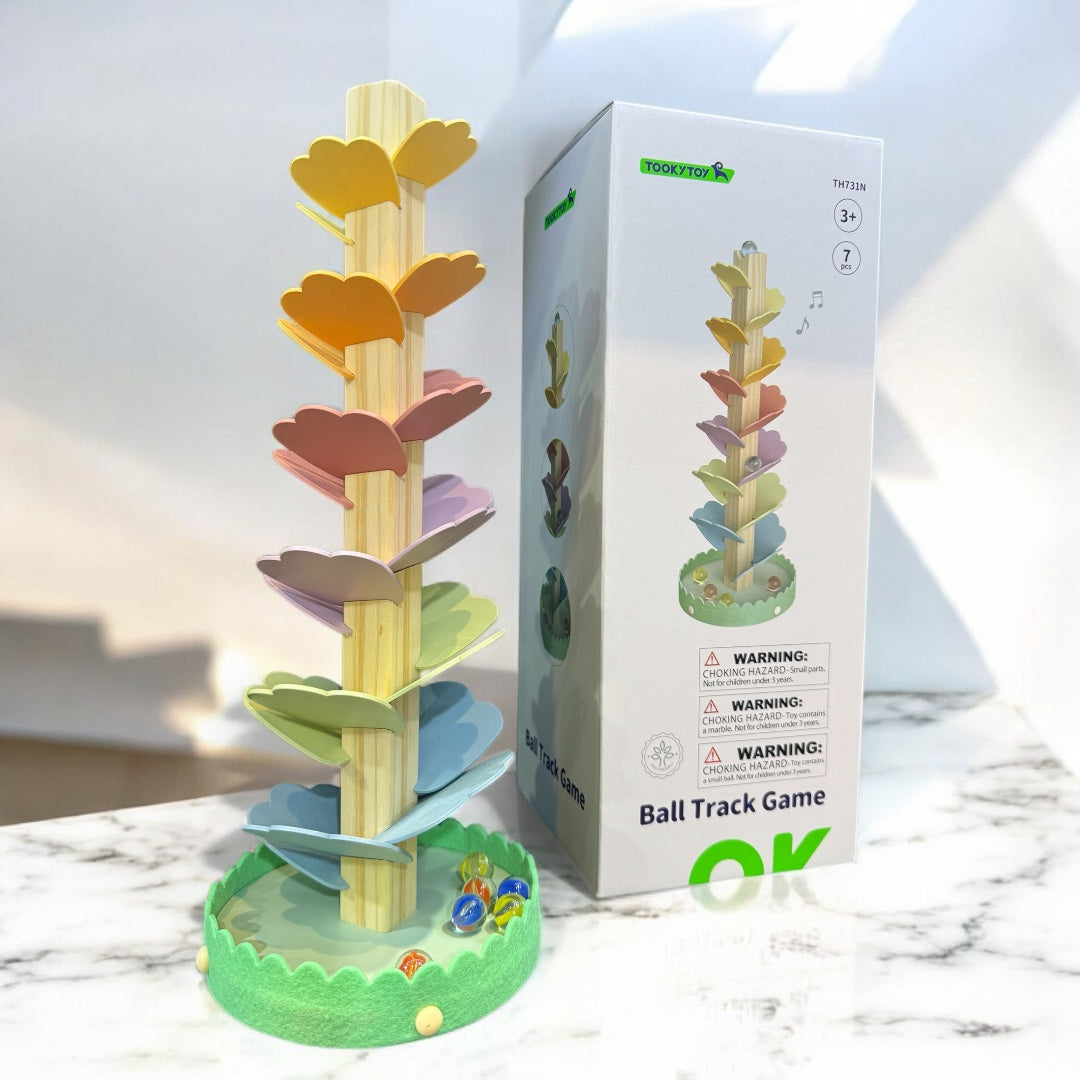 Marble Ball Run Flower Tree Track Pre-Assembled