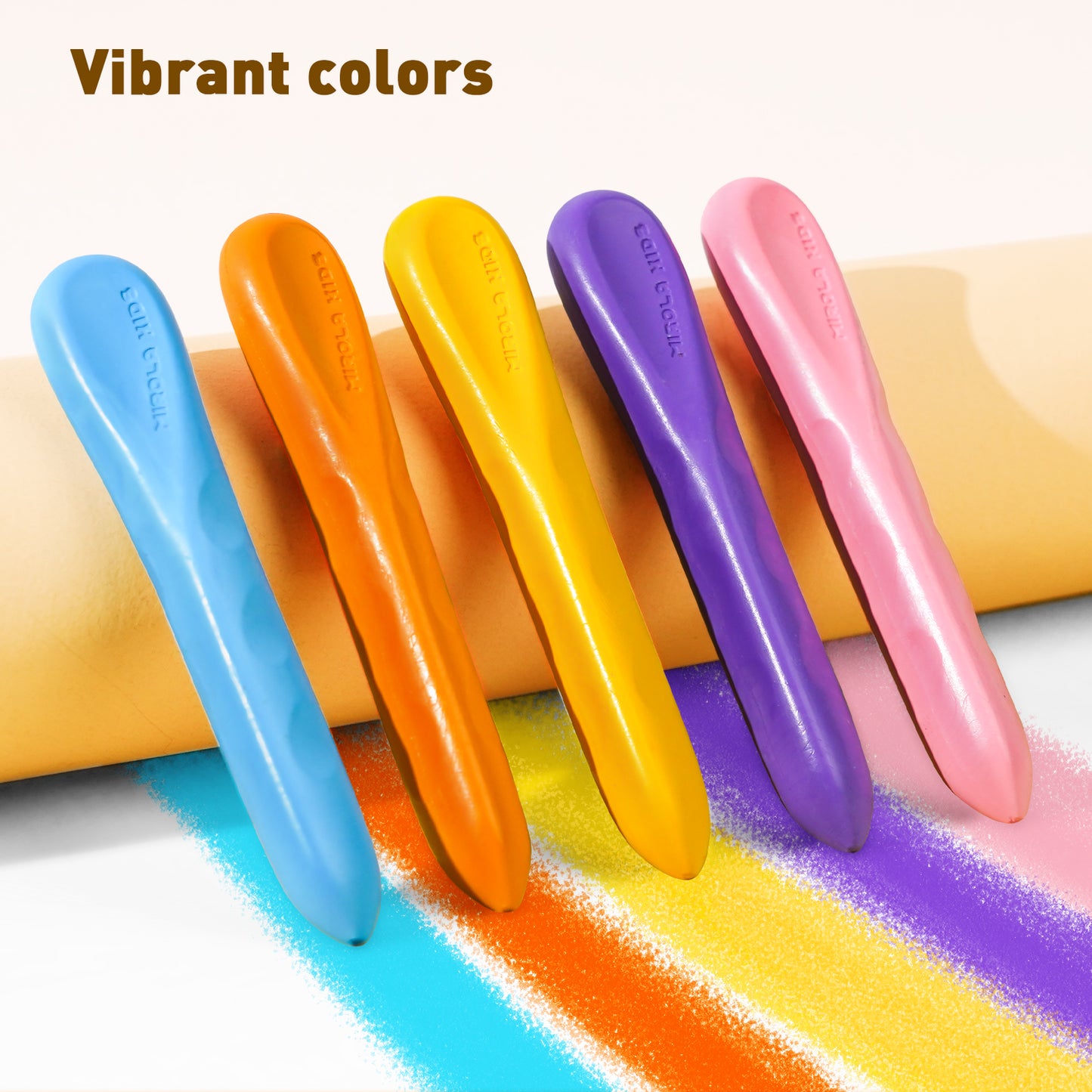 Easy Grip Crayons Beeswax, Mess-Free and Washable in 12 or 24 Colours