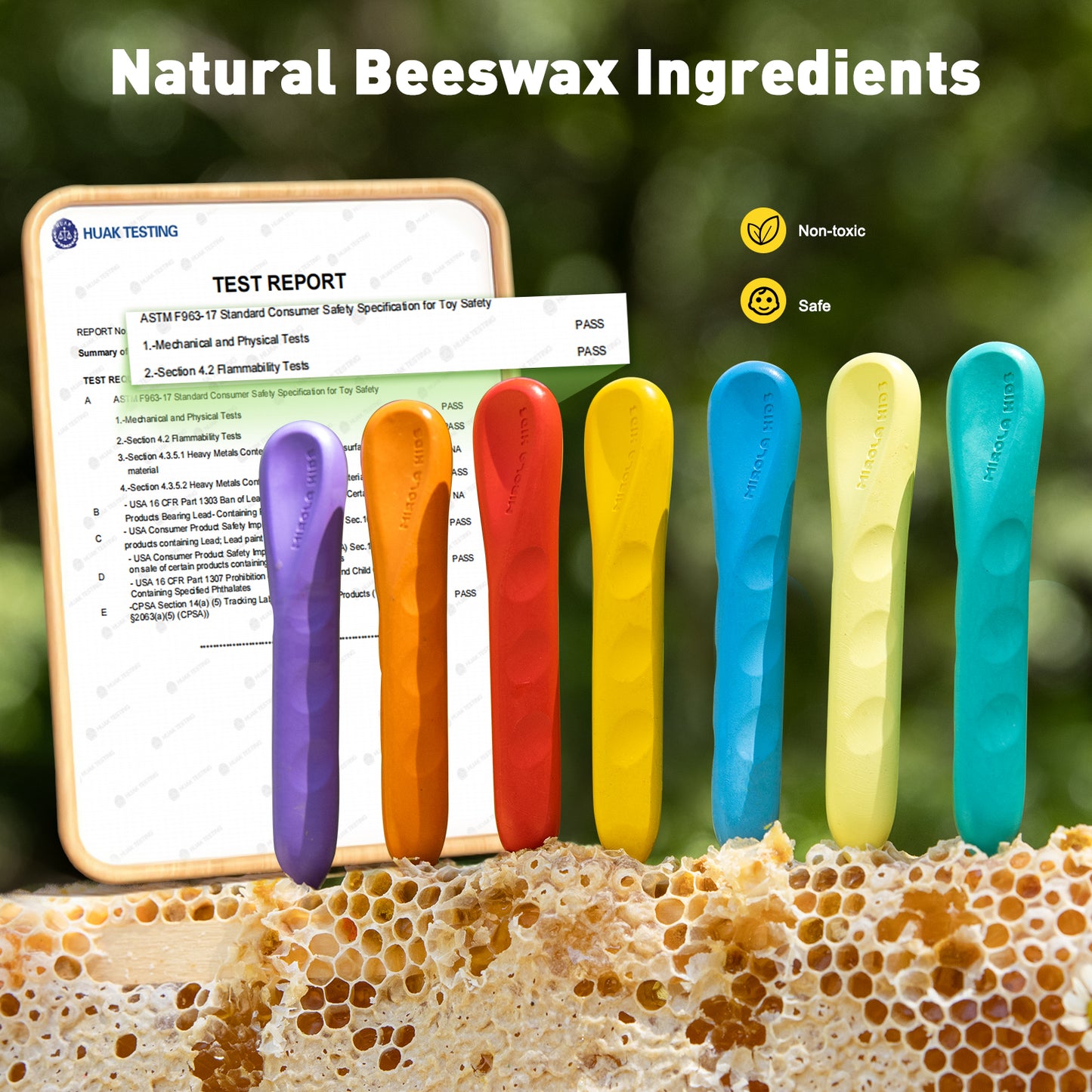 Easy Grip Crayons Beeswax, Mess-Free and Washable in 12 or 24 Colours