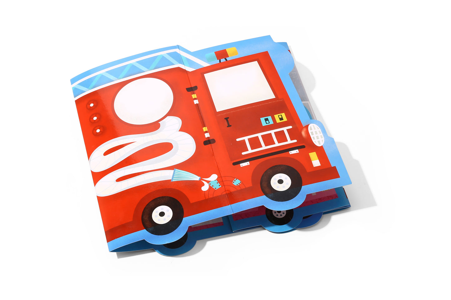 Reusable Stickers Activity Pad Ice Cream Truck and Fire Engine