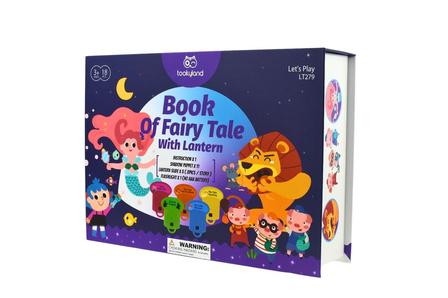 Shadow Theatre Storybook Torch with 5 Fairytales and Puppets