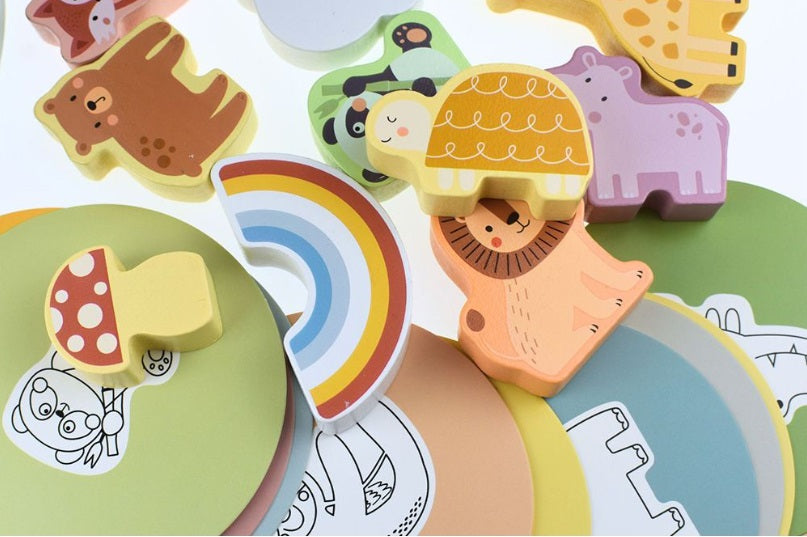 Touch and Match Animals Mystery Box