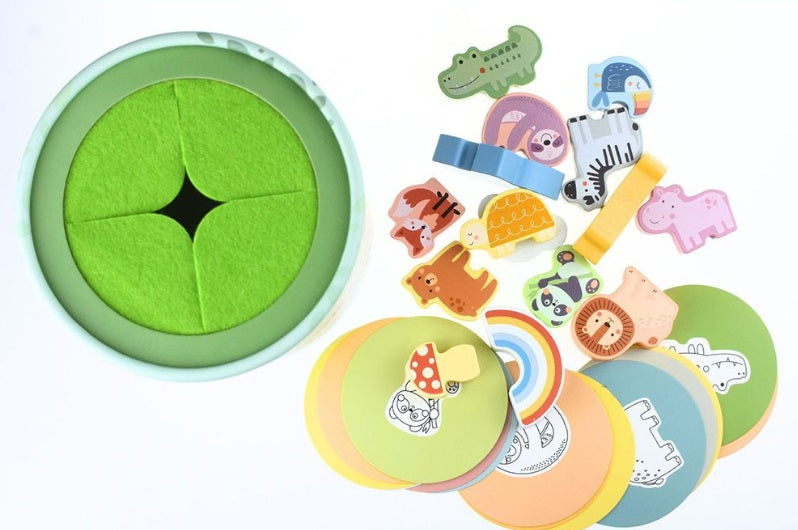 Touch and Match Animals Mystery Box