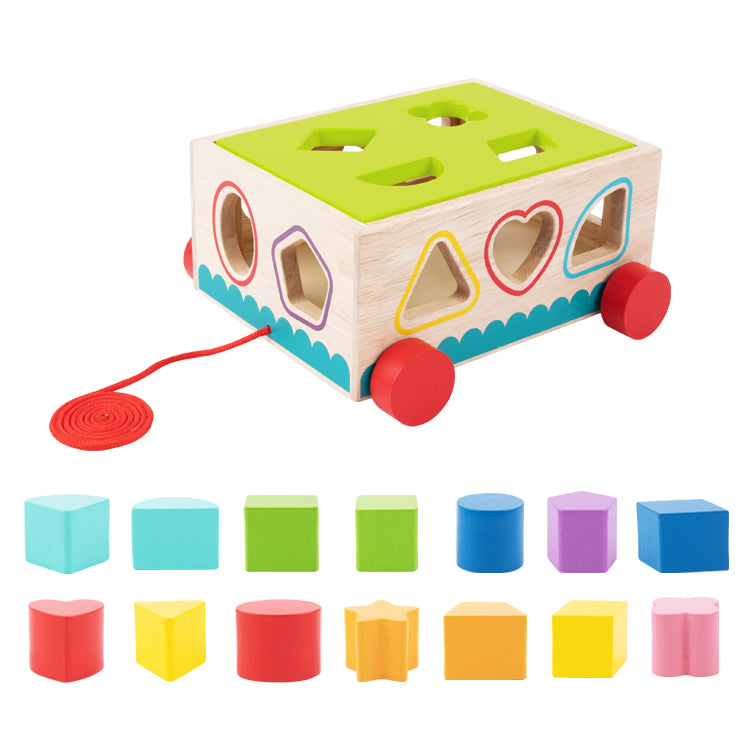 Shape Sorter Pull Along Cart