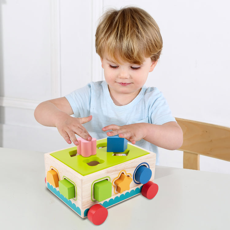 Shape Sorter Pull Along Cart