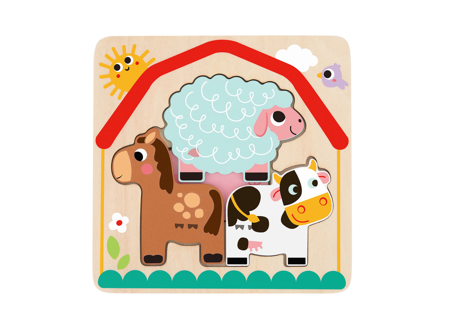 Multi-Layered Farm Puzzle 6 pcs