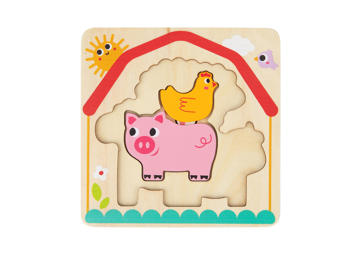 Multi-Layered Farm Puzzle 6 pcs