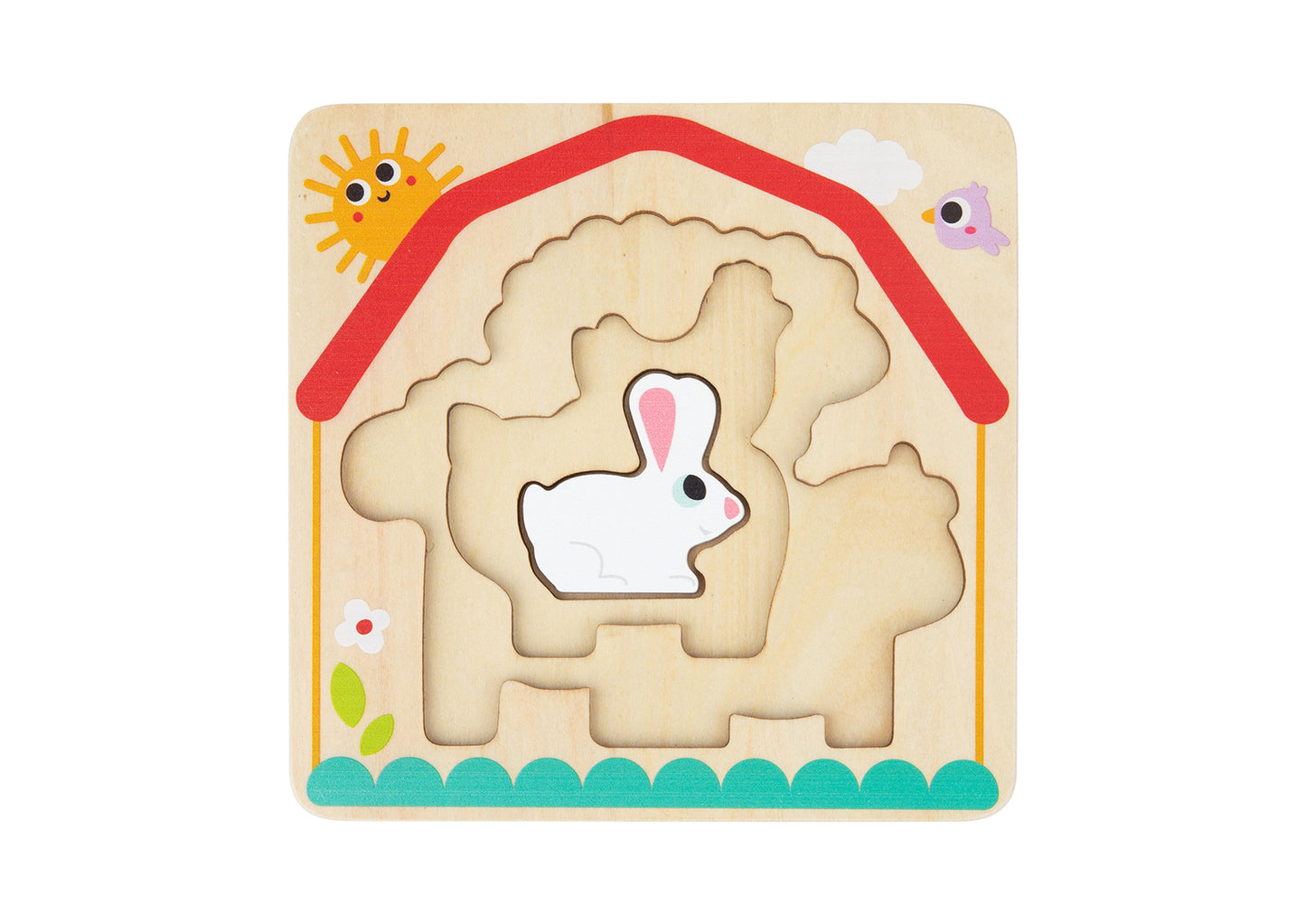 Multi-Layered Farm Puzzle 6 pcs