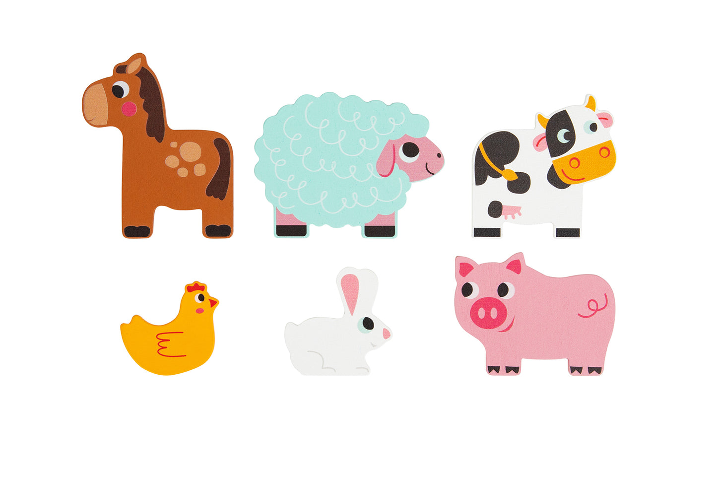 Multi-Layered Farm Puzzle 6 pcs
