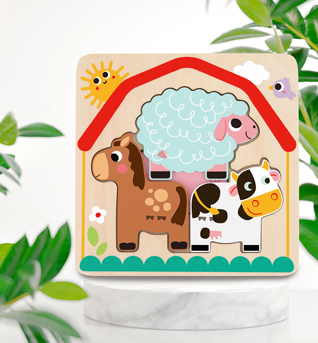 Multi-Layered Farm Puzzle 6 pcs