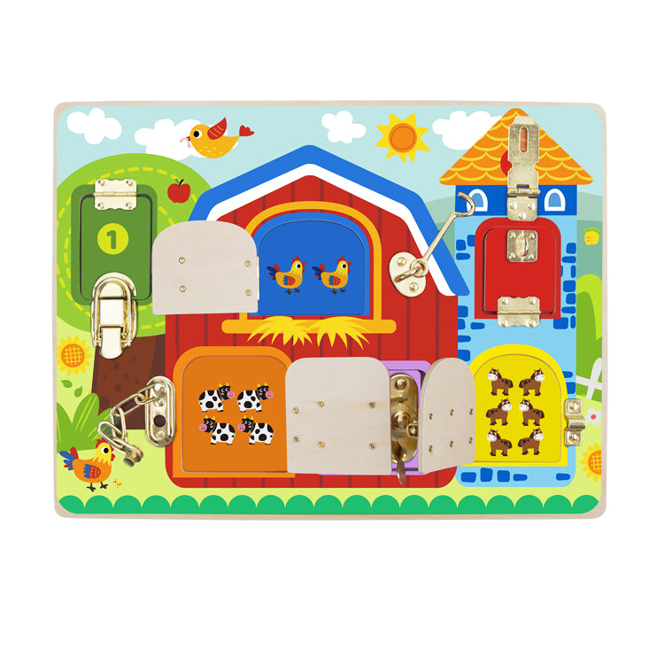 Farm Latches Activity Board