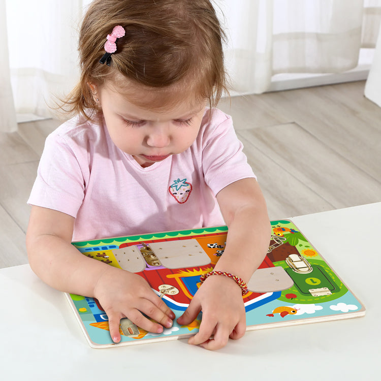 Farm Latches Activity Board