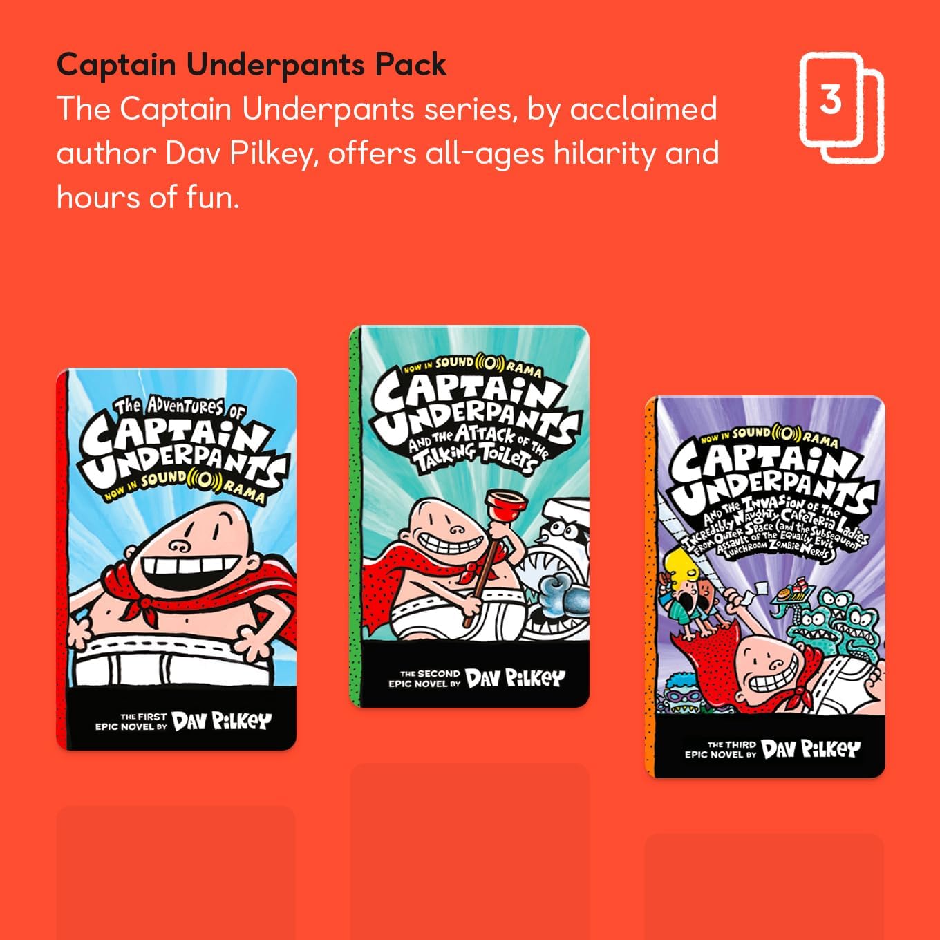 Yoto Card Captain Underpants Pack of 3 Cards