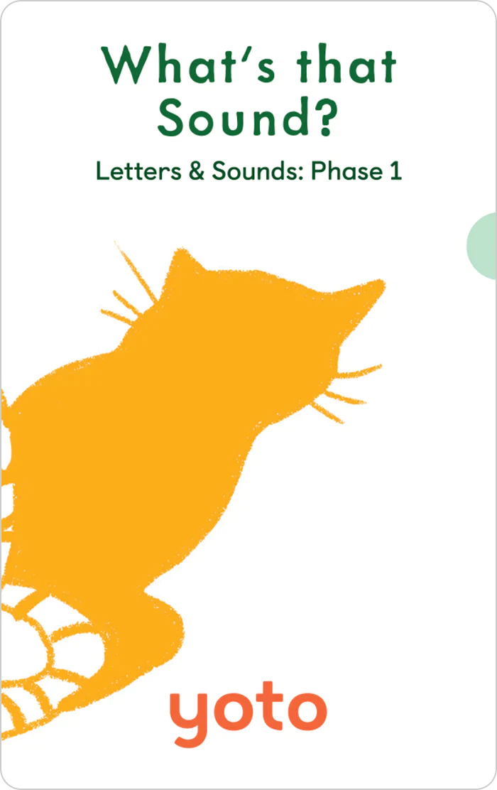 Yoto Card Phonics: Letters & Sounds: Phase 1 Pack of 7 cards
