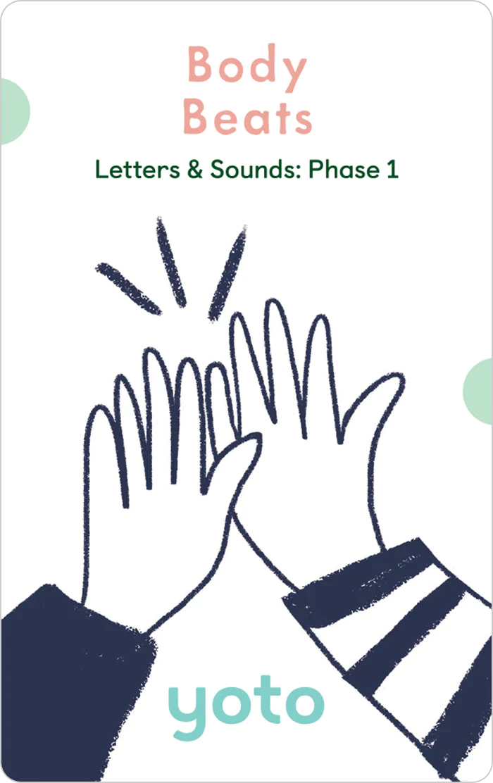 Yoto Card Phonics: Letters & Sounds: Phase 1 Pack of 7 cards