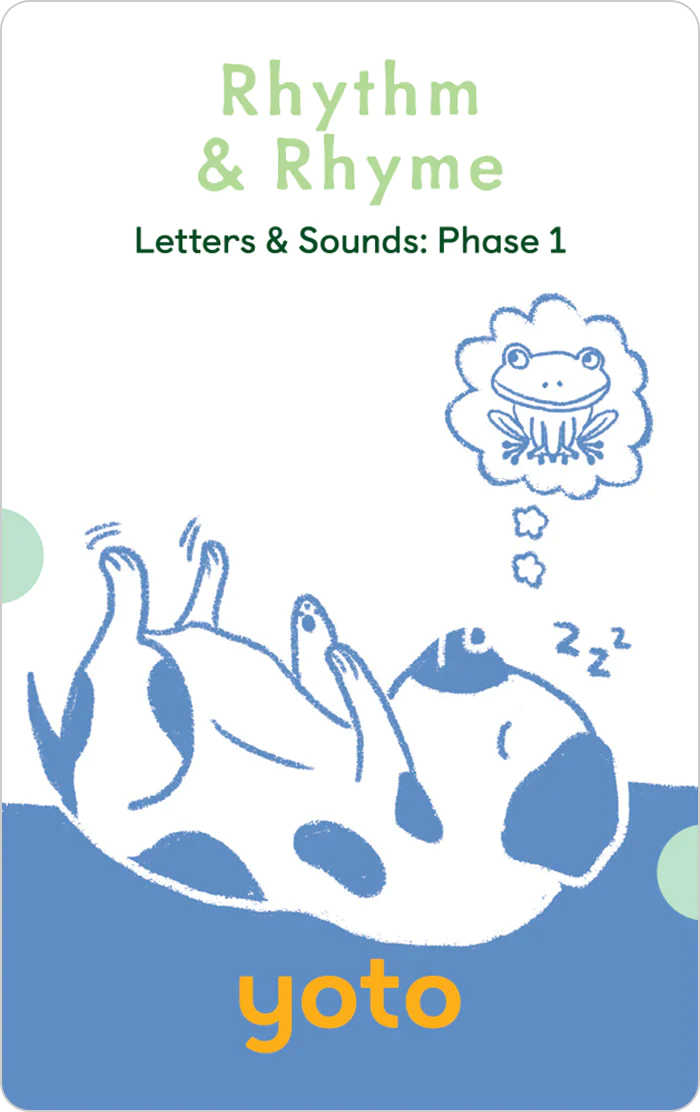 Yoto Card Phonics: Letters & Sounds: Phase 1 Pack of 7 cards
