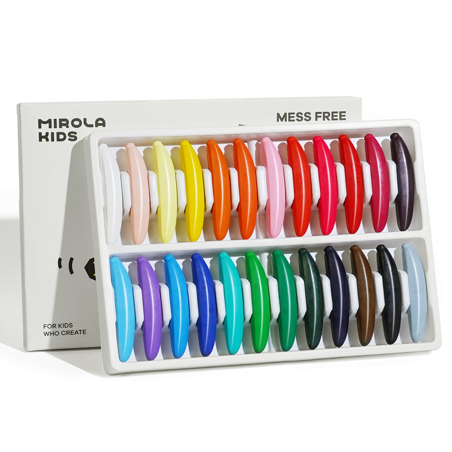 Banana Beeswax Crayons Mess-Free and Easy Grip in 12 or 24 Colours