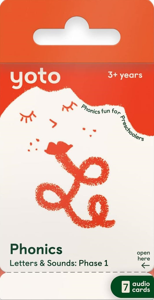 Yoto Card Phonics: Letters & Sounds: Phase 1 Pack of 7 cards