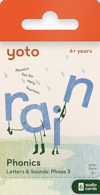 Yoto Card Phonics: Letters & Sounds: Phase 3 Pack of 6 Cards