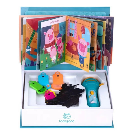 Shadow Theatre Storybook Torch with Fairytales Discs and Puppets