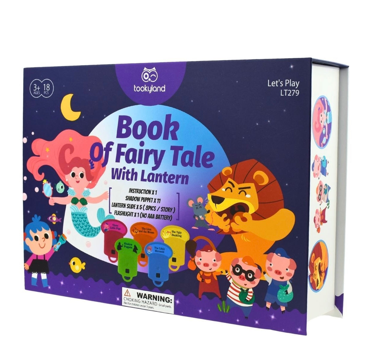 Shadow Theatre Storybook Torch with Fairytales Discs and Puppets