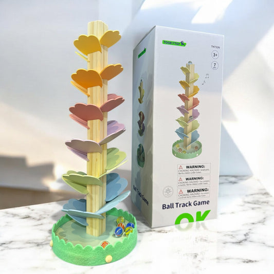 Marble Ball Run Flower Tree Track Pre-Assembled