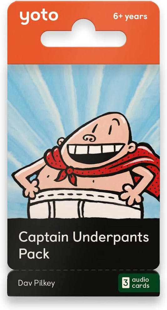 Yoto Card Captain Underpants Pack of 3 Cards