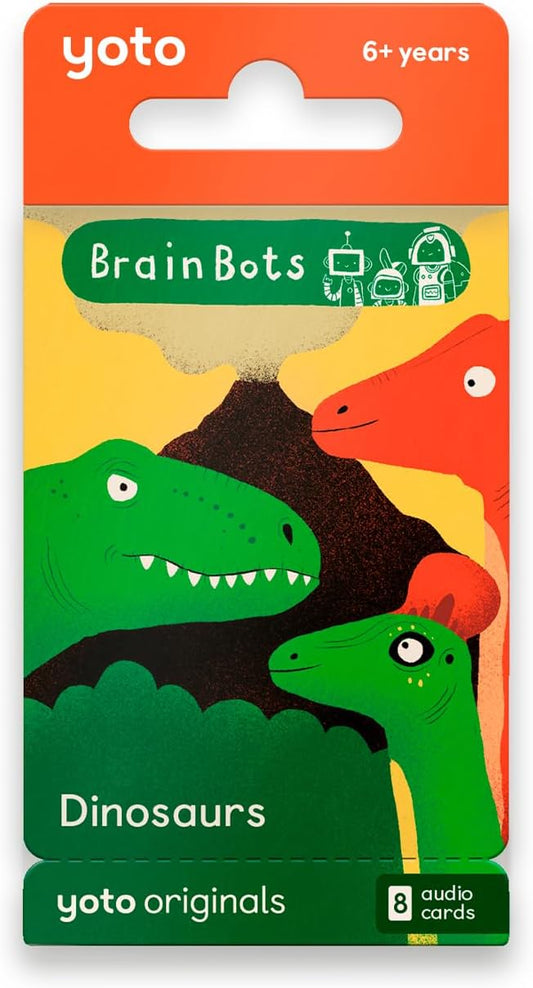 Yoto Card BrainBots Dinosaurs Pack of 8 Cards
