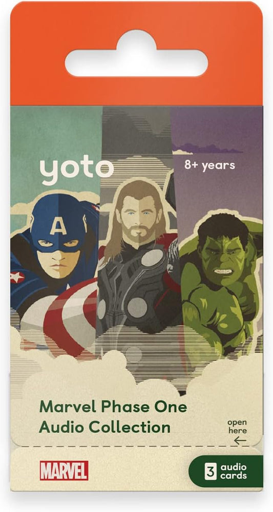 Yoto Card Marvel Phase One Collection Pack of 3 Cards